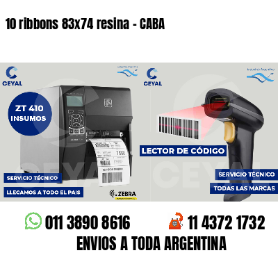 10 ribbons 83x74 resina - CABA