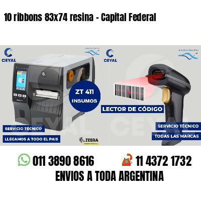 10 ribbons 83x74 resina - Capital Federal