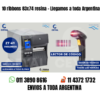10 ribbons 83x74 resina - Llegamos a toda Argentina