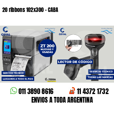 20 ribbons 102x300 - CABA