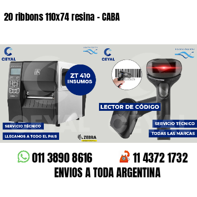 20 ribbons 110x74 resina - CABA