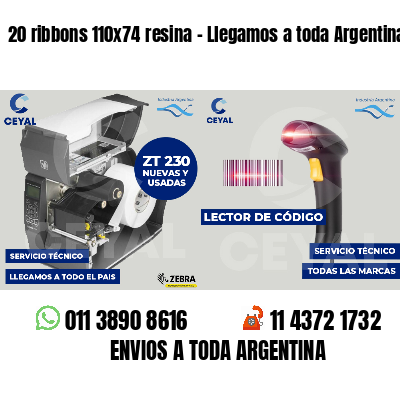 20 ribbons 110x74 resina - Llegamos a toda Argentina