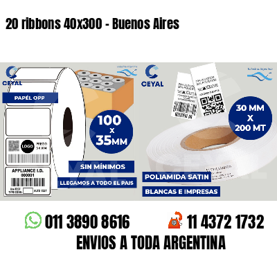 20 ribbons 40x300 - Buenos Aires