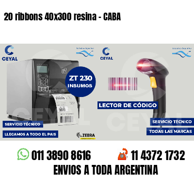 20 ribbons 40x300 resina - CABA