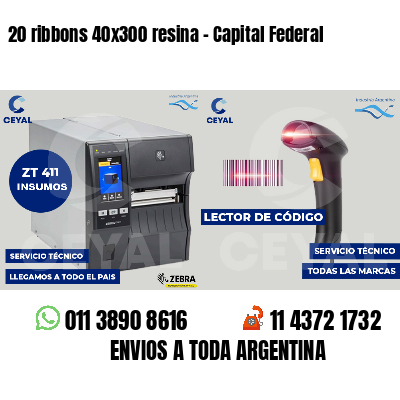 20 ribbons 40x300 resina - Capital Federal