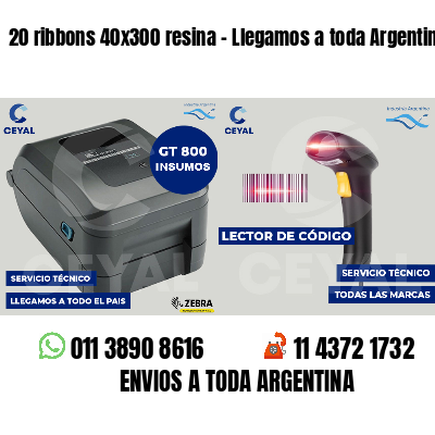 20 ribbons 40x300 resina - Llegamos a toda Argentina