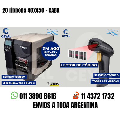 20 ribbons 40x450 - CABA