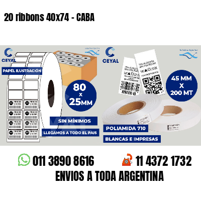 20 ribbons 40x74 - CABA