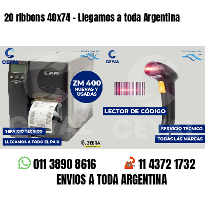 20 ribbons 40x74 - Llegamos a toda Argentina