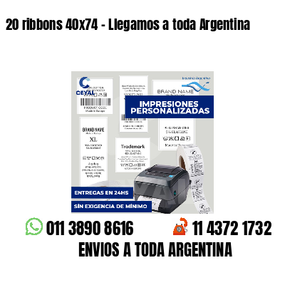 20 ribbons 40x74 - Llegamos a toda Argentina
