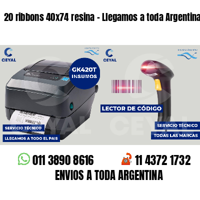 20 ribbons 40x74 resina - Llegamos a toda Argentina