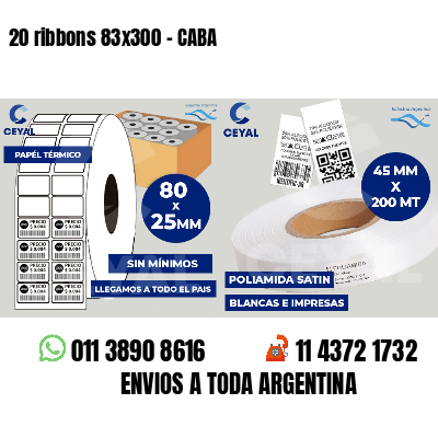 20 ribbons 83x300 - CABA