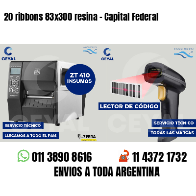 20 ribbons 83x300 resina - Capital Federal