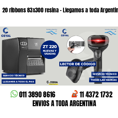 20 ribbons 83x300 resina - Llegamos a toda Argentina