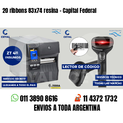20 ribbons 83x74 resina - Capital Federal