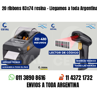 20 ribbons 83x74 resina - Llegamos a toda Argentina