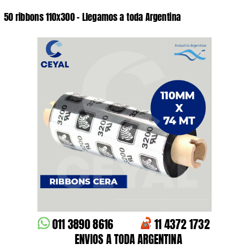 50 ribbons 110×300 – Llegamos a toda Argentina