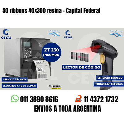 50 ribbons 40x300 resina - Capital Federal