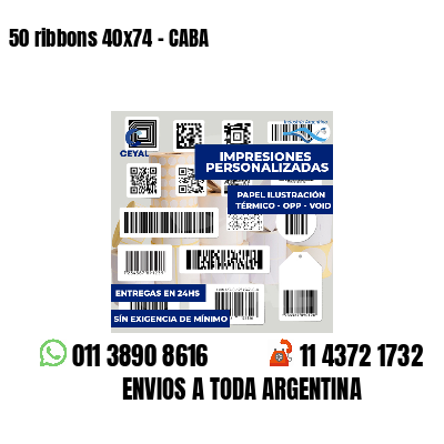 50 ribbons 40x74 - CABA