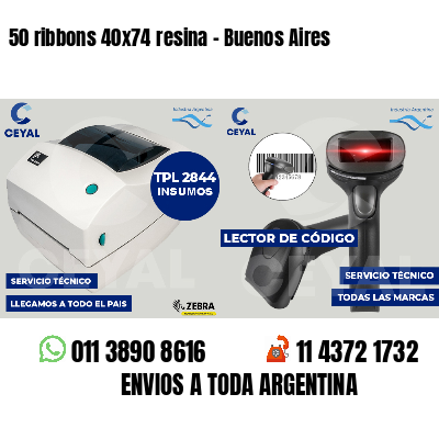 50 ribbons 40x74 resina - Buenos Aires