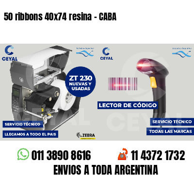 50 ribbons 40x74 resina - CABA