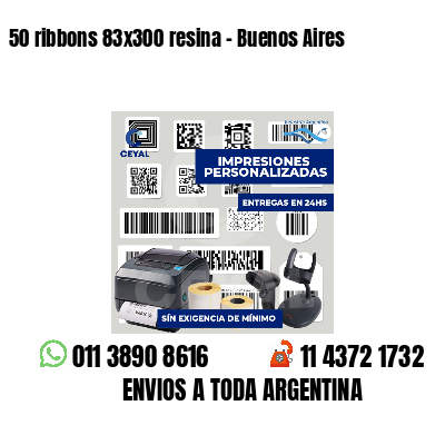 50 ribbons 83x300 resina - Buenos Aires
