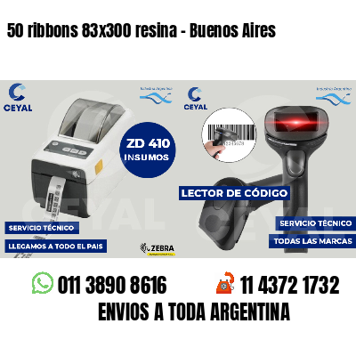 50 ribbons 83x300 resina - Buenos Aires