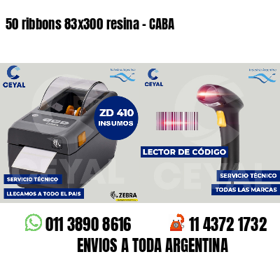 50 ribbons 83x300 resina - CABA