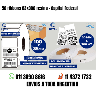 50 ribbons 83x300 resina - Capital Federal