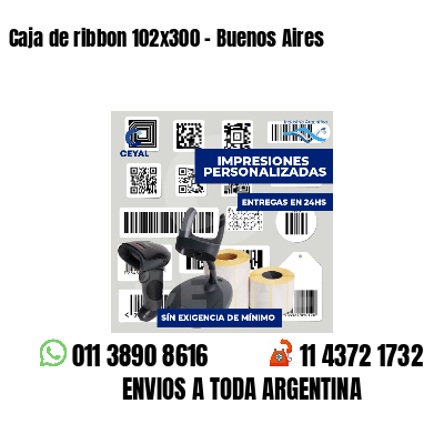 Caja de ribbon 102x300 - Buenos Aires