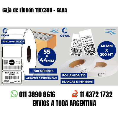 Caja de ribbon 110x300 - CABA