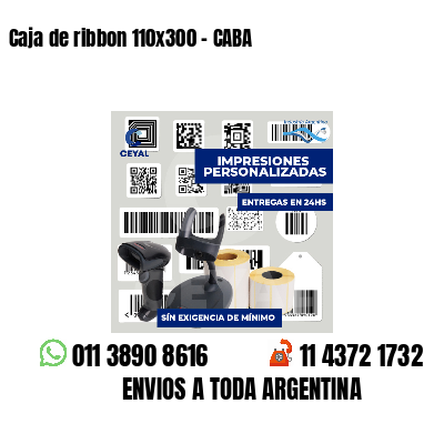 Caja de ribbon 110x300 - CABA