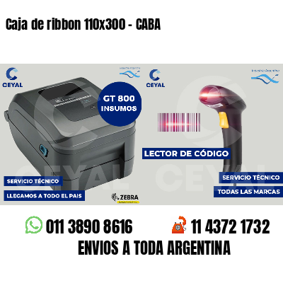 Caja de ribbon 110x300 - CABA