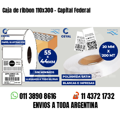Caja de ribbon 110x300 - Capital Federal