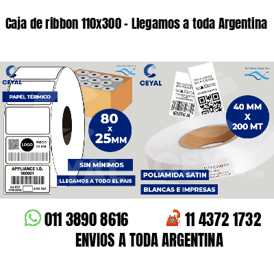 Caja de ribbon 110x300 - Llegamos a toda Argentina