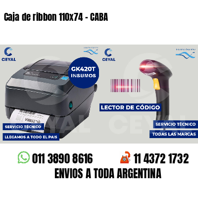 Caja de ribbon 110x74 - CABA