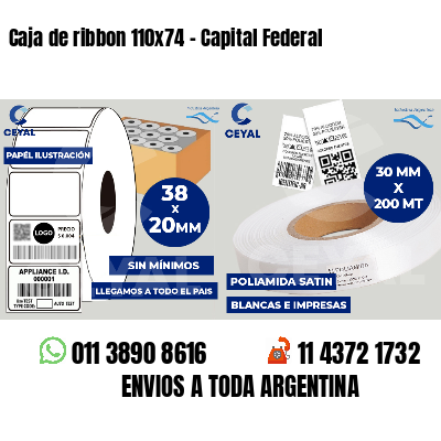 Caja de ribbon 110x74 - Capital Federal