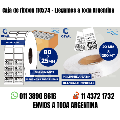 Caja de ribbon 110x74 - Llegamos a toda Argentina