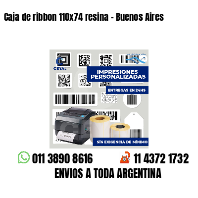 Caja de ribbon 110x74 resina - Buenos Aires