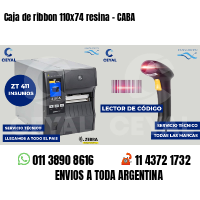Caja de ribbon 110x74 resina - CABA