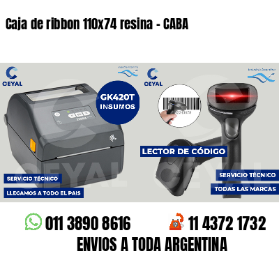 Caja de ribbon 110x74 resina - CABA