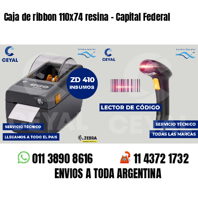 Caja de ribbon 110x74 resina - Capital Federal