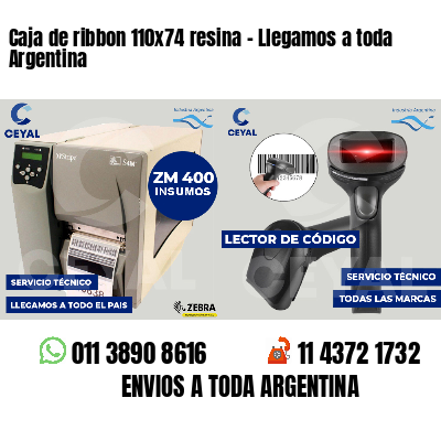 Caja de ribbon 110x74 resina - Llegamos a toda Argentina
