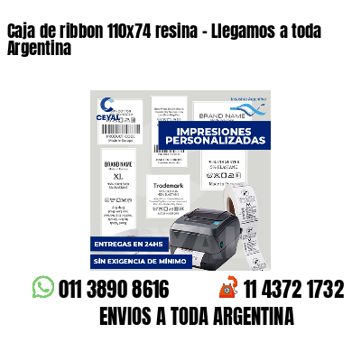 Caja de ribbon 110x74 resina - Llegamos a toda Argentina