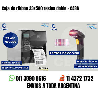 Caja de ribbon 33x500 resina doble - CABA