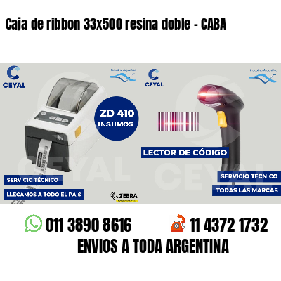 Caja de ribbon 33x500 resina doble - CABA