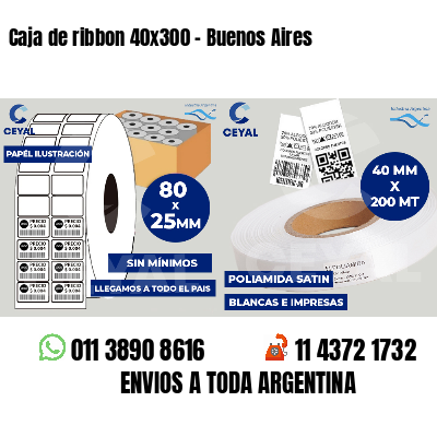 Caja de ribbon 40x300 - Buenos Aires