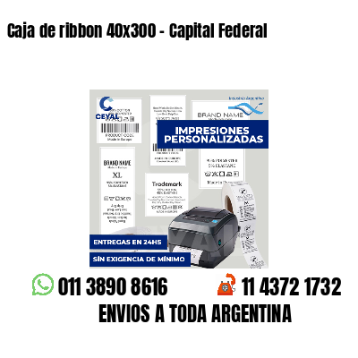 Caja de ribbon 40x300 - Capital Federal