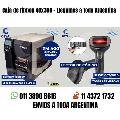 Caja de ribbon 40x300 - Llegamos a toda Argentina