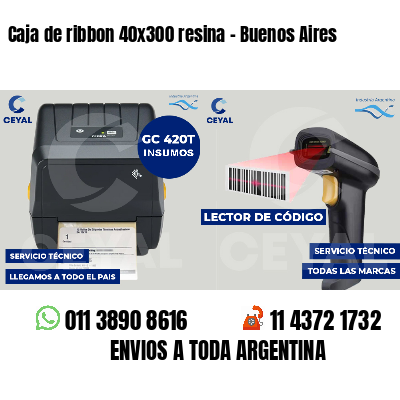 Caja de ribbon 40x300 resina - Buenos Aires